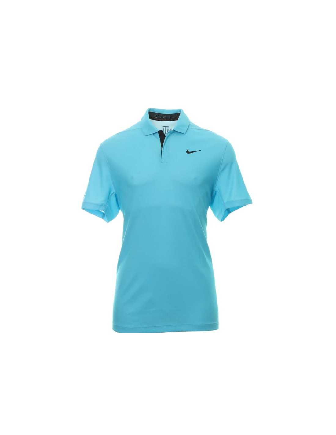 NIKE DRI-FIT TIGER WOODS BLUE - MEN'S POLO - Polo Golf NIKE - The Golf ...