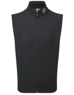 EU FULL ZIP KNIT VEST BLACK...