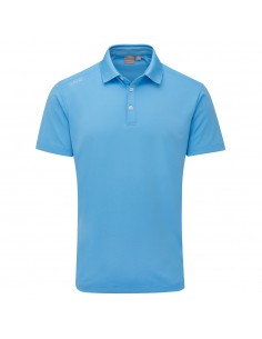 PING LINDUM BLEU - POLO HOMME