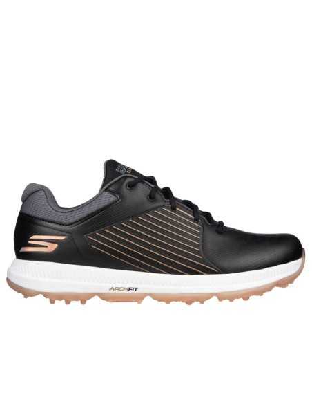 Skechers femme 2024 noir et rose